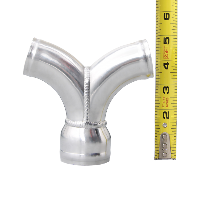Aluminum Y Pipe Dual 1.5" to 2" Cold Air Intake Turbo Intercooler Pipe