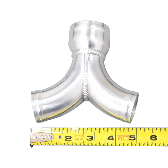 Aluminum Y Pipe Dual 1.5" to 2" Cold Air Intake Turbo Intercooler Pipe