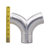 Aluminum Y Pipe Dual 2.5" to 2.5" Cold Air Intake Turbo Intercooler Pipe Aluminum Y Pipe Dual 2.5" to 2.5" Cold Air Intake Turbo Intercooler Pipe