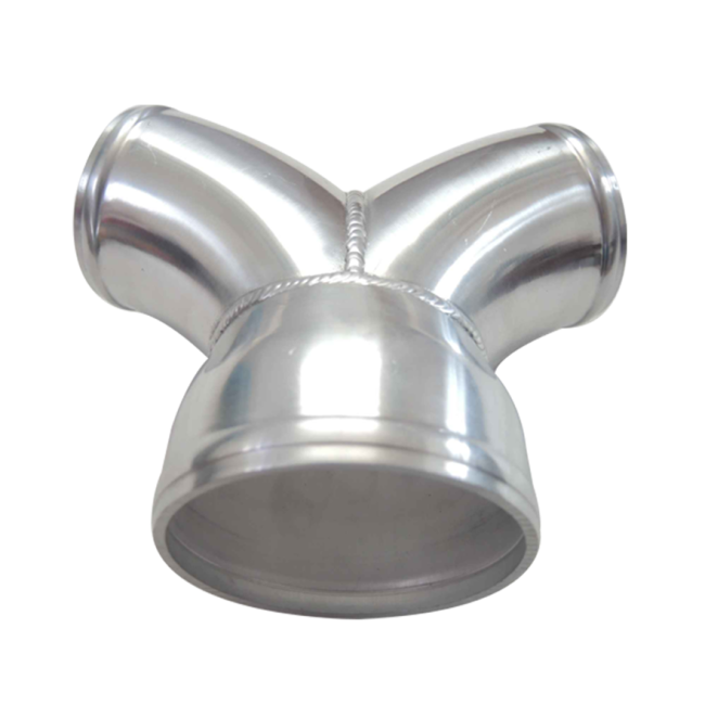 Aluminum Y Pipe Dual 3" to 4" Air Intake Twin Turbo Intercooler Piping