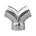 Aluminum Y Pipe Dual 3.5" to 4" Cold Air Intake Turbo Intercooler Pipe Aluminum Y Pipe Dual 3.5" to 4" Cold Air Intake Turbo Intercooler Pipe
