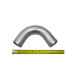 1.5" OD 120 Degree Aluminum Pipe, Mandrel Bent Polished, 1.65mm Thick Tube, 10" Length Tube