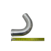1.5" OD 120 Degree Aluminum Pipe, Mandrel Bent Polished, 1.65mm Thick Tube, 10" Length Tube