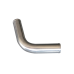 2.25" 75 Degree Mandrel Bent Polished Aluminum Pipe, 2.0mm Thick Tube, 18" Length