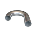 3" J-Bend Aluminum Pipe, Mandrel Bent Polished, 2.0mm Thick Tube, 18" Length