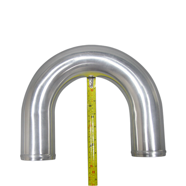 Polished Alloy 180 Degree Elbow Swaged Aluminium Bends Pipework Lightweight