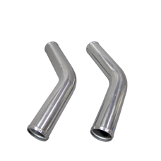 2pcs 3" Inch OD 45 Degree Universal Aluminum Intercooler Intake Pipe