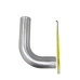 2pcs 3" Inch OD 90 Degree L-Bend Universal Aluminum Intercooler Intake Pipe Tube