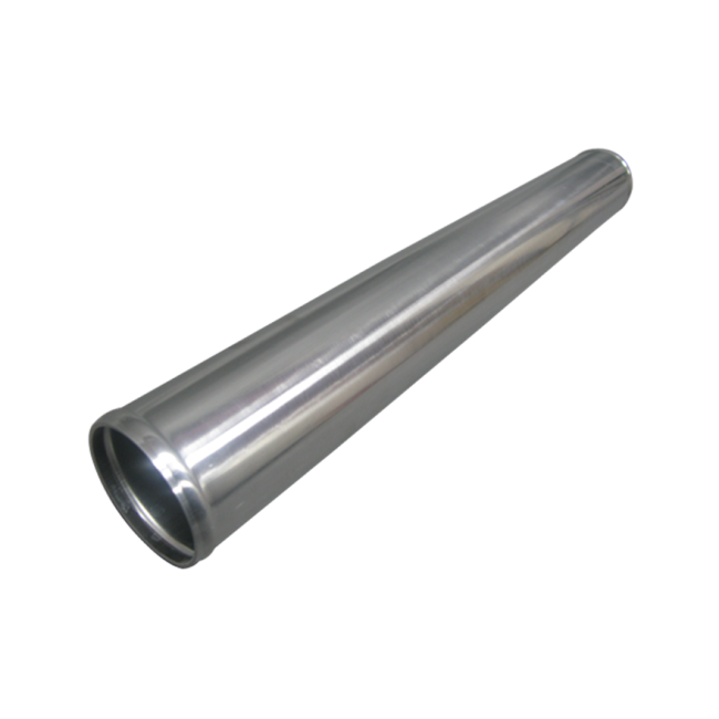 3" OD Straight Aluminum Pipe, 2.0mm Thick Tube, 24" in Length