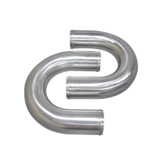 2pcs 3" Inch OD 180 Degree U-Bend Universal Aluminum Intercooler Intake Pipe