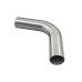 3.5" Aluminum Pipe 75 Degree Mandrel Bend, 3.0mm Thick Tube, 24" in Length