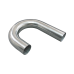 3.5" Aluminum Pipe 180 Degree Mandrel J-Bend, 3.0mm Thick Tube, 24" in Length