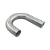 3.25" Aluminum Pipe 180 Degree J-Bend, 3.0mm Thick Tube, 21.5" in Length