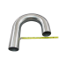 3.25" Aluminum Pipe 180 Degree J-Bend, 3.0mm Thick Tube, 21.5" in Length