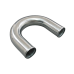 3.5" Aluminum Pipe 180 Degree Mandrel U-Bend, 3.0mm Thick Tube, 24" in Length