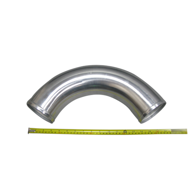 18" L Mandrel Bent Polished 4" OD 120 Degree Aluminum Pipe 3mm Thick Tube 18" L Mandrel Bent Polished 4" OD 120 Degree Aluminum Pipe 3mm Thick Tube