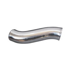 3.5" OD Air Intake S shape Aluminum Pipe, Mandrel Bent Polished, 3mm Thick Tube, 16" Length