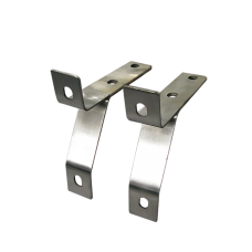 Thick Polished Stainless Steel Mounting Bracket For Datsun 510 Front Bumper 