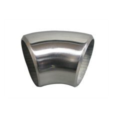 1.65" O.D. Extruded 304 Stainless Steel Elbow 45 Degree Pipe Tube , 3mm (11 Gauge) Thick