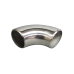 2" O.D. Extruded 304 Stainless Steel Elbow 90 Degree Pipe Tube , 3mm (11 Gauge) Thick