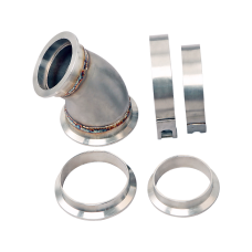 3"-2.5" Stainless Steel 45 Degree Reducer Elbow Pipe Tube Vband Flange Clamp