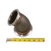 3.5"-3" Cast Stainless Steel 45 Degree Reducer Elbow Pipe Vband Flange Tube