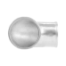 Polished Cast Aluminum 90 Degree 3.5"-3" O.D. Reducer Elbow Pipe Tube