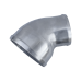 Polished Cast Aluminum 45 Degree 4" - 3" O.D. Reducer Elbow Pipe Tube Polished Cast Aluminum 45 Degree 4" - 3" O.D. Reducer Elbow Pipe Tube