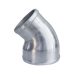 Polished Cast Aluminum 45 Degree 4" - 3" O.D. Reducer Elbow Pipe Tube Polished Cast Aluminum 45 Degree 4" - 3" O.D. Reducer Elbow Pipe Tube