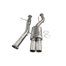 DUAL Tip Cat-back Exhaust System For 89-94 240SX S13 SILVIA