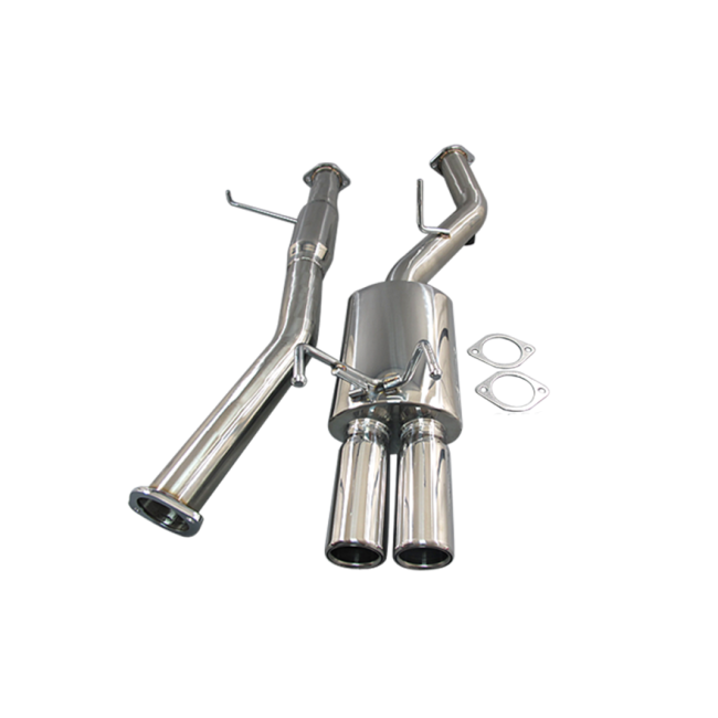 Limited Edition 3" Gunmetal Catback Exhaust 4.5" Cat Back Tip For 89-94 240SX