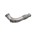 3" Turbo Downpipe + Exhaust Mid Pipe For 240SX S13 S14 2JZGTE Swap