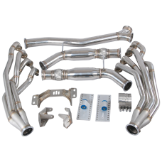 Version2 LS1 Engine T56 Trans Mounts Headers Y Exhaust For 240SX S13/S14 LS