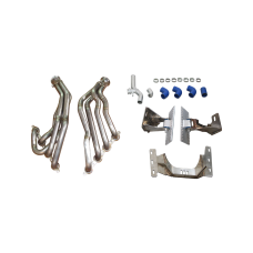 LS1 Engine T56 Transmission Mount Swap Headers Radiator Piping Kit For BMW E36 LSx