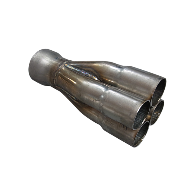 1.75" 41 Exhaust Header Manifold Venturi Merge Collector 2.5" to 3"