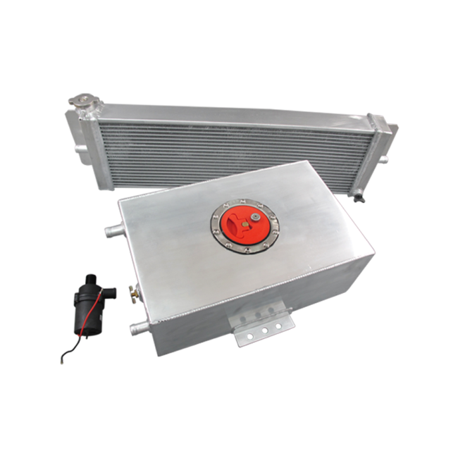 Universal Ice Box Reservoir Tank Radiator Turbo or Supercharger Heat