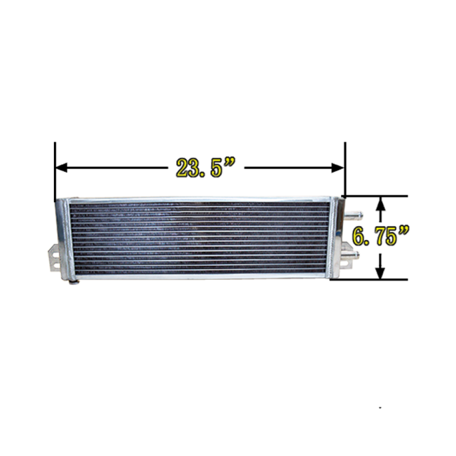 Universal Aluminum Heat Exchanger Air to Water Intercooler 24"x8"x2.5" 