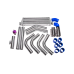 DIY BLUE Couplers 2.5" INTERCOOLER PIPING KIT + 28"x7"x2.5" INTERCOOLER DIY BLUE Couplers 2.5" INTERCOOLER PIPING KIT + 28"x7"x2.5" INTERCOOLER