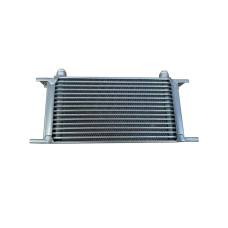 Aluminum Oil Cooler Radiator 9.5" Core 16 Row AN8 Fitting Hi Performance