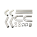Universal Stainless Piping Kit 2.5" 8 pcs 90 U Exhaust Flex Pipe Vband Universal Stainless Piping Kit 2.5" 8 pcs 90 U Exhaust Flex Pipe Vband