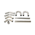 Universal Stainless Piping Kit 2.5" 8 pcs 45 90 + Exhaust Flex Pipe Universal Stainless Piping Kit 2.5" 8 pcs 45 90 + Exhaust Flex Pipe