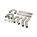 Universal Stainless Piping Tube Kit 3" 8 pcs 45 90 + Exhaust Flex Pipe Vband Universal Stainless Piping Tube Kit 3" 8 pcs 45 90 + Exhaust Flex Pipe Vband