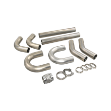 Universal Stainless Piping Tube Kit 3" 8 pcs 90 U + Exhaust Flex Pipe Vband Universal Stainless Piping Tube Kit 3" 8 pcs 90 U + Exhaust Flex Pipe Vband