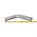 2.5" Oval 45 Degree 304 Stainless Steel Pipe Tube 16 Gauge Mandrel Bend 2.5" Oval 45 Degree 304 Stainless Steel Pipe Tube 16 Gauge Mandrel Bend