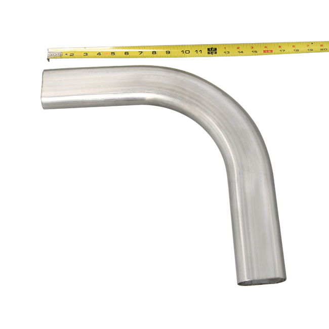 CXRacing 2.5" Oval Straight Stainless Steel Pipe Tubing With Round Coverter-779688