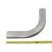 2.5" Oval 90 Degree 304 Stainless Steel Pipe Tube 16 Gauge Mandrel Bend