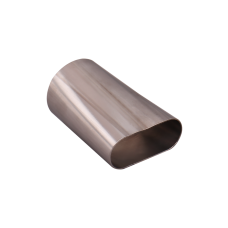 2.5" Round Oval 304 Stainless Steel Adapter Coverter Pipe Tube 16 Gauge 2.5" Round Oval 304 Stainless Steel Adapter Coverter Pipe Tube 16 Gauge