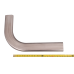 3" Oval 90 Degree 304 Stainless Steel Pipe Tube Tubing 16 Gauge Mandrel Bend