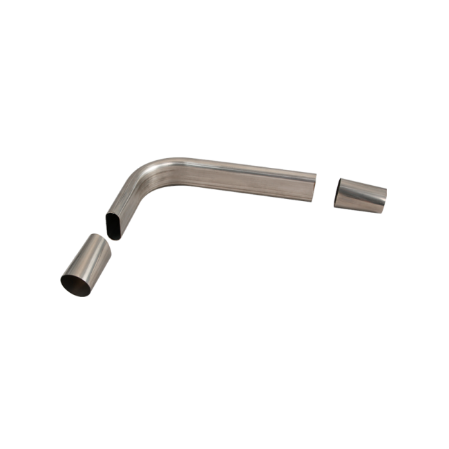Car & Truck Exhausts & Exhaust Parts CXRacing 3" 90 Degree Oval 304 Stainless Steel Pipe with