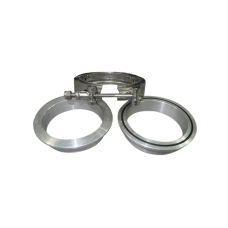 3" Stainless Steel Turbo V-Band Clamp x1 , Flange Aluminum x2 Male/Female For Turbo Intercooler Piping Tube